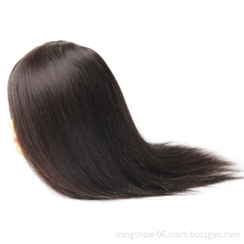 training mannequin head with human hair for training